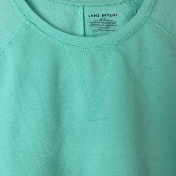 Lane Bryant Mint Short Sleeved T Shirt size 22/24 NWT - Picture 4 of 8